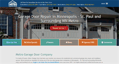 Desktop Screenshot of metrogaragedoor.com